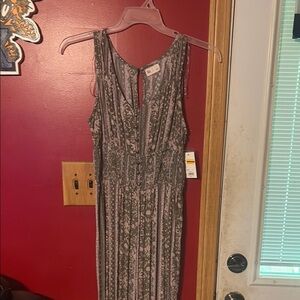 SO Silver Sequin Maxi pants Sleeveless Cocktail